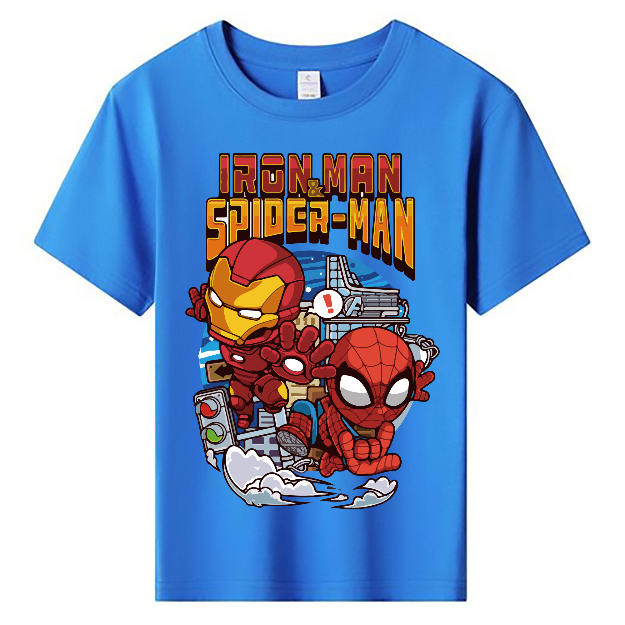（画像用） アベンジャーズ The Avengers 綿100％キッズTシャツ（フロントプリント）